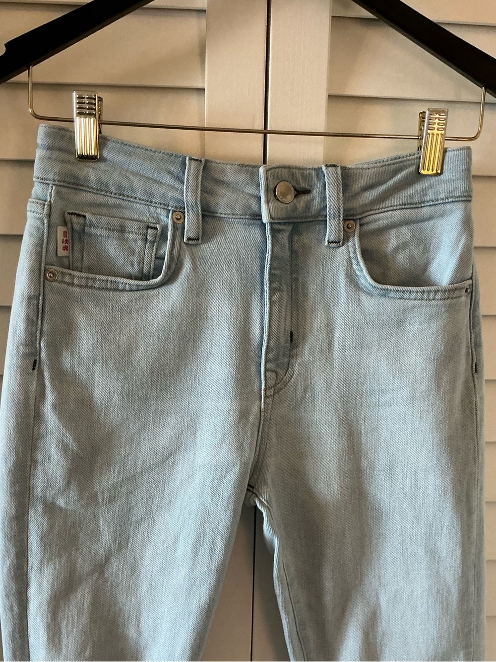 Superdry Light Blue Skinny High-Rise Ripped Knee Jeans Size 27 - Picture 3 of 14